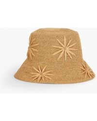 Talbots - Flower Embroidered Straw Hat - Lyst