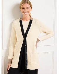 Talbots - Colorblock Cardigan Sweater - Lyst