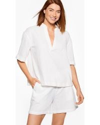 Aqua Club - Gauze Popover Shirt Shirt Cover-up - Lyst