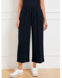 Talbots - Airknit Stretch Wide Crop Pants - Lyst