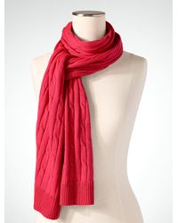Talbots - Soft Cable Knit Scarf - Lyst