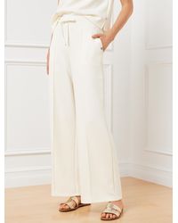 Talbots - Airknit Stretch Wide Leg Pants - Lyst