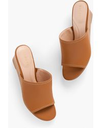 Talbots - Royce Nappa Wedge Sandals - Lyst