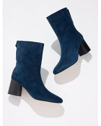 Talbots - Aster Flare Block Heel Booties - Lyst