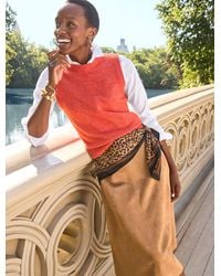 Talbots - Faux Suede Midi Skirt - Lyst