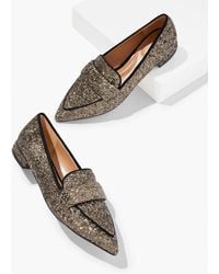 Talbots - Scarlet Sparkle Pointed Toe Loafers - Lyst