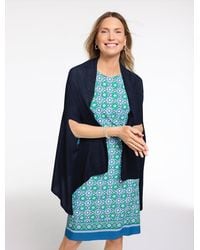 Talbots - Linen Blend Travel Ruana - Lyst