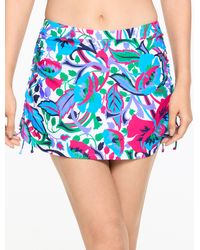 Aqua Club - Cinch Swim Skirt - Lyst