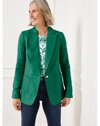 Talbots - Tailored Seaming Linen Blazer - Lyst