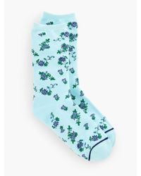 Talbots - Floral Spring Trouser Socks - Lyst