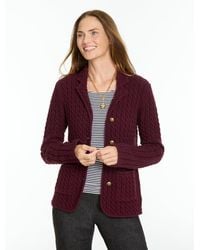 Talbots - Cable Knit Blazer - Lyst