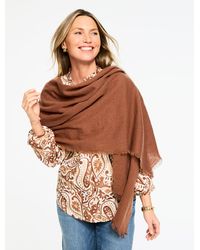 Talbots - Fringe Wrap - Lyst