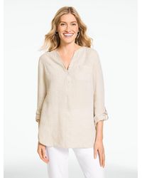 Talbots - Linen Camp Shirt - Lyst