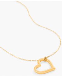 Talbots - Open Heart Pendant Necklace - Lyst