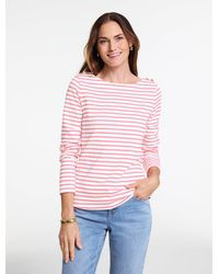 Talbots - Knot Button Shoulder T-shirt - Lyst