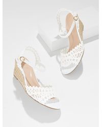 Talbots - Royce Raffia Wedge Sandals - Lyst