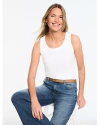 Talbots - Rib Sleeveless Tank Top - Lyst