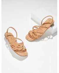 Talbots - Liana Strappy Cork Flats - Lyst