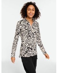 Talbots - French Terry Half-zip Pullover Sweater - Lyst