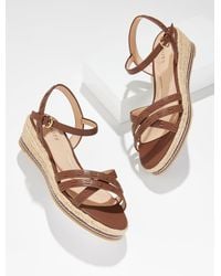 Talbots - Pamela Vachetta Wedge Sandals - Lyst