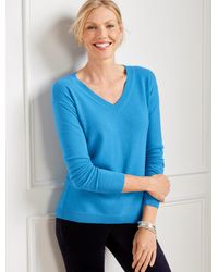 Talbots - Cashmere V-neck Pullover Sweater - Lyst