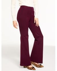 Talbots - Flare Leg Cotton Bi-stretch Pants - Lyst