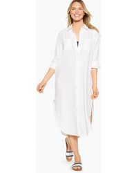 Aqua Club - Gauze Long Shirt Cover-up - Lyst