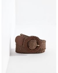 Talbots - Stretch Raffia Belt - Lyst