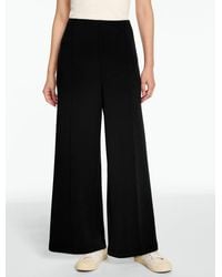 Talbots - Airknit Stretch Ribbed High Waist Wide Leg Pants - Lyst