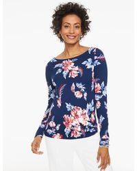 Talbots - Effortless Jersey Bateau Neck Top - Lyst