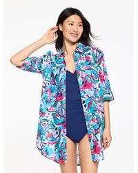 Aqua Club - Gauze Shirt Cover-up - Lyst