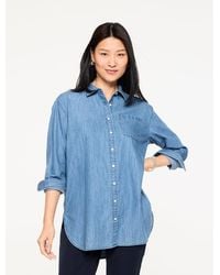 Talbots - Denim Everyday Relaxed Shirt - Lyst
