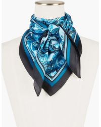 Talbots - Abstract Paisley Silk Square Scarf - Lyst