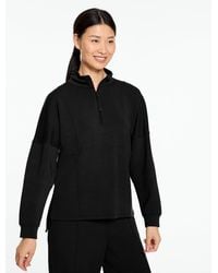 Talbots - Airknit Stretch Ribbed Half-zip Pullover Sweater - Lyst