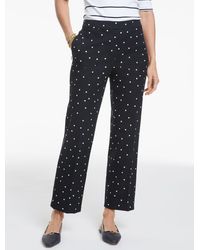 Talbots - Cotton Bi-stretch Straight Ankle Pants - Lyst