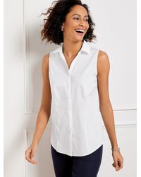 Talbots - Non-iron Sleeveless Perfect Shirt - Lyst