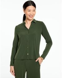 Talbots - Knit Kit Button Front Top - Lyst