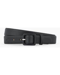 Talbots - Soft Pebble Leather Covered Buckle Belt - Lyst