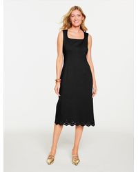 Talbots - Luxe Ponte Embroidered Dress - Lyst