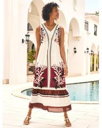 Talbots - Voile Fit & Flare Dress - Lyst