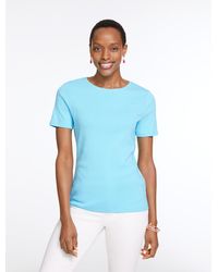 Talbots - Pima Cotton Crewneck T-shirt - Lyst