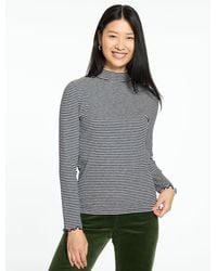 Talbots - Ribbed Mockneck T-shirt - Lyst
