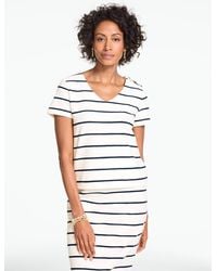 Talbots - Button Shoulder V-neck Top - Lyst