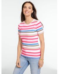 Talbots - Pima Short Sleeve Crewneck T-shirt - Lyst