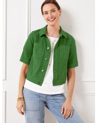 Talbots - Short Sleeve Jean Jacket - Lyst