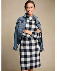 Talbots - Side Button Mockneck Knit Dress - Lyst