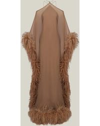 ‎Taller Marmo - Feathered Sza Sza Spirito Kaftan - Lyst