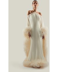 ‎Taller Marmo - Feathered Sza Sza Spirito Kaftan - Lyst