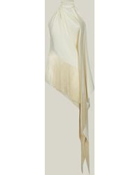 ‎Taller Marmo - Fringed Atlas Blouse - Lyst