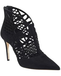 Tamara Mellon Femme High-heel Ankle Laser-cut Booties - Black
